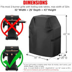Grill Cover, 32 inch Small Gas Grill Cover - Image 2