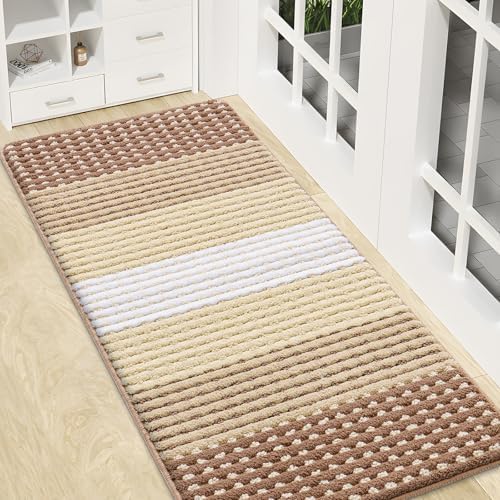 Kitinjoy Indoor Outdoor Door Mat, 47x20 Non-Slip Dirt Trapper Doormats by Kitinjoy
