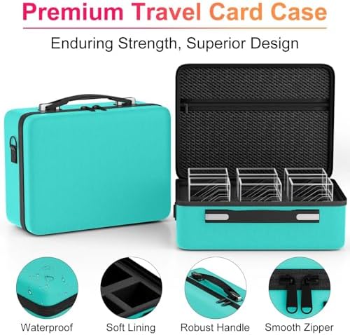 Proijeut Card Deck Box with Portable Case, 6 Pack Clear Commander Deck Box with - Image 4