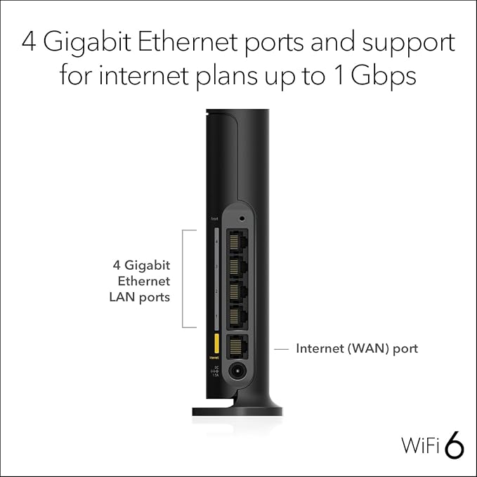NETGEAR WiFi 6 Router 4-Stream – Router Only, AX1800 Wireless Speed, Covers up - Image 7