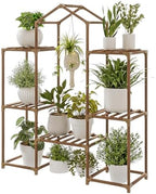 Bamworld Plant Stand Indoor Hanging Plant Shelf Outdoor Large Plant Rack by Bamworld