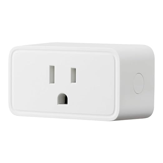 Amazon Basics Smart Plug with Timer Function, Voice Control, WiFi 2.4 GHz by AmazonBasics