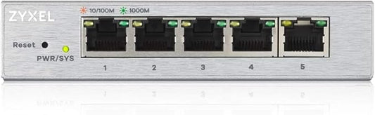 Zyxel 5-Port Network Switch | Web Managed Gigabit Ethernet Splitter| 5X GbE by ZYXELNETWORKS