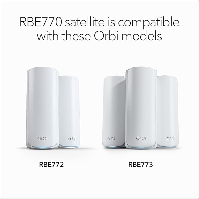 NETGEAR Orbi 770 Series Tri-Band WiFi 7 Mesh Add-on Satellite – Works - Image 4