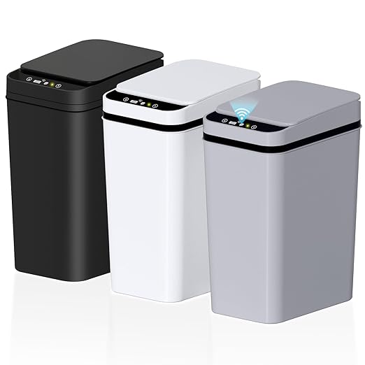 jinligogo 3Pack Bathroom Small Trash Can by SecureSpacesCleanerPlaces