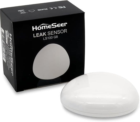 HomeSeer Smart Water Leak Sensor, 800 Series Long Range Z-Wave Technology by HomeSeer