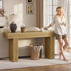 Bestier 63” Console Table, Wood Entryway Table - Image 6