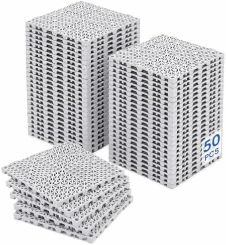 Interlocking Drainage Tiles 50PCS Modular Interlocking Cushion 12" x 12" by Unknown