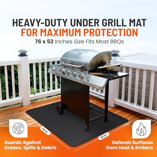 Under Grill Mats for Outdoor Grill Double-Sided Mat for Under Fire Pit Mat the - Image 4
