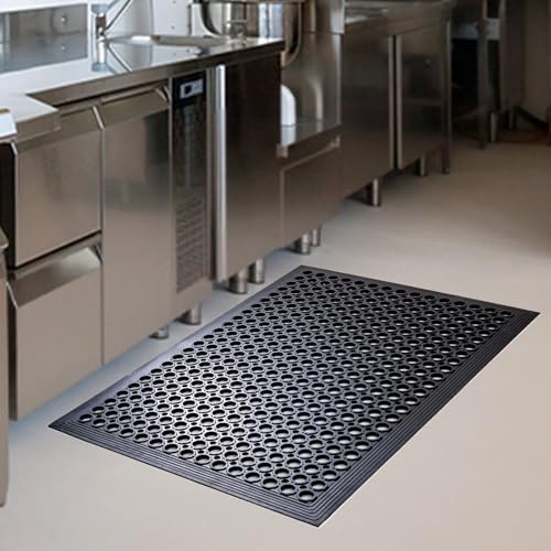 Anti Fatigue Rubber Floor Door Mats Restaurant Kitchen Outdoor Rubber Drainage - Image 5