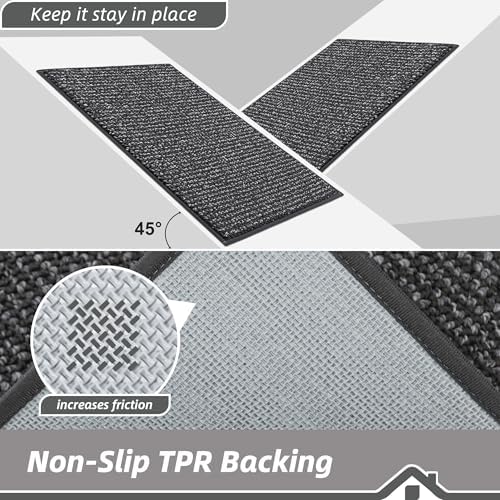 BEQHAUSE Dirt Trapper Door Mat 20"x48", Non-Slip Washable Doormat - Image 6