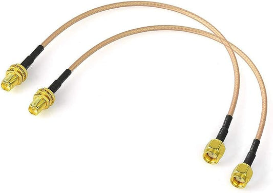 Bingfu WiFi Antenna Extension Cable RP-SMA Male to RP-SMA Female Bulkhead Mount by Bingfu-AntennasConnectivity