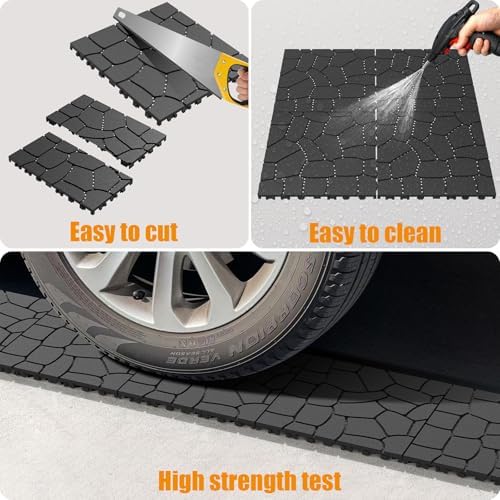44Pcs Plastic Drainage Interlocking Floor Tiles 12" x 12", Modular Interlocking - Image 6