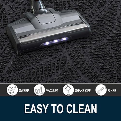 Colorxy Half Circle Waterproof Door Mat, Sturdy Rubber Doormat - Image 5