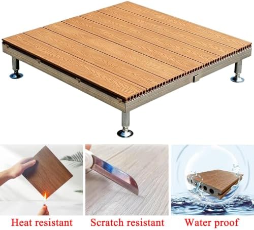 Heavy Duty Adjustable Floating Deck Platform Patio Flooring 84x84cm - Image 5