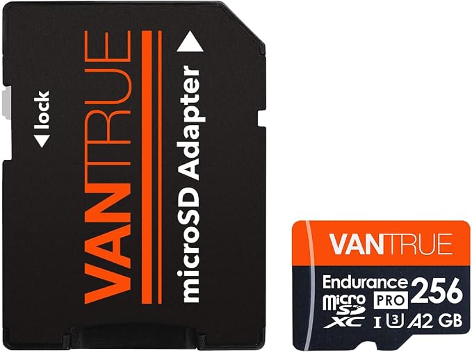 Vantrue 256GB microSDXC UHS-I U3 4K UHD Video High Speed Transfer Monitoring SD - Image 2