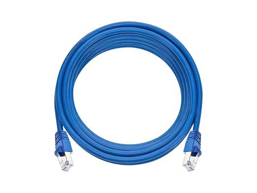 Monoprice Cat6A 14ft Blue Patch Cable Double Shielded 26AWG 10G Pure Bare - Image 4