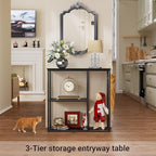 WOHOMO 31.5 in Entryway Table Modern Sofa Table - Image 3