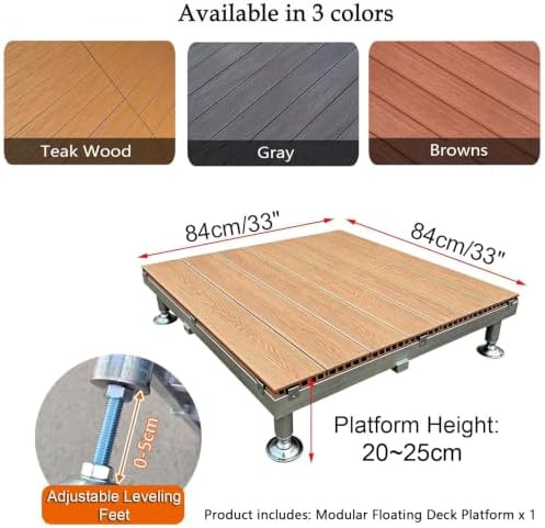 33"x33" Interlocking Decking Tiles, Floating Deck Kit - Image 2