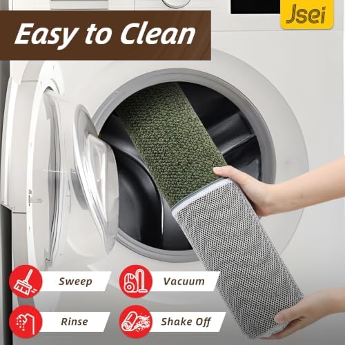 JSEI Dirt Trapper Door Mat 32" x 48", Non-Slip Washable Doormats - Image 6