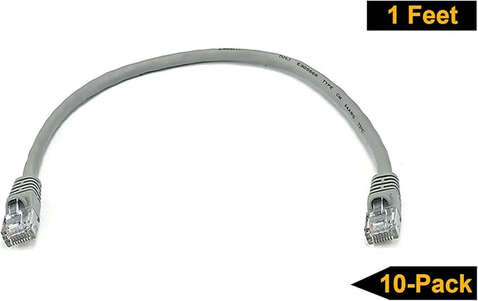 iMBAPrice 3' Cat5e Molded Ethernet Cable, 10 Pack - Image 2