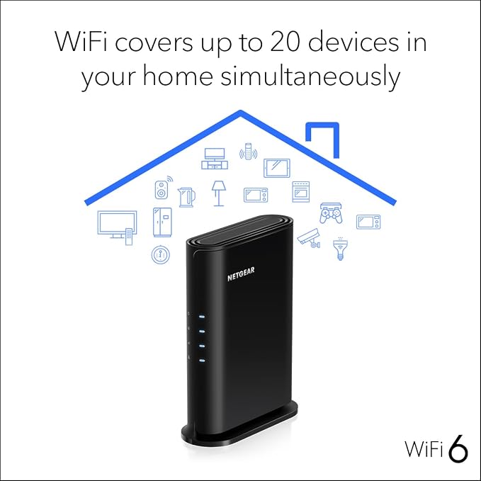 NETGEAR WiFi 6 Router 4-Stream – Router Only, AX1800 Wireless Speed, Covers up - Image 6