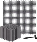 30 Pack Drainage Interlocking Tiles, Modular Interlocking Floor Tiles by Unknown
