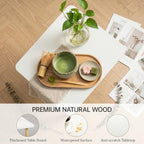 FORAOFUR Small Side Table, Modern Wood Mini Coffee Table, Easy Assembly Compact - Image 3
