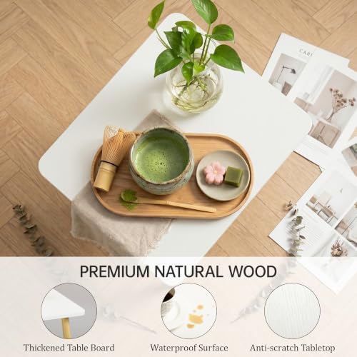 FORAOFUR Small Side Table, Modern Wood Mini Coffee Table, Easy Assembly Compact - Image 3