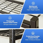 36.4" W Storage Shelves, 4-Tier Metal Shelving Unit - Image 3