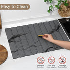 Large Stone Dish Drying Mat for Kitchen Counter, Thin & Light Quick Dry Stone - Image 6