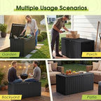 Devoko 100 Gallon Outdoor Storage Box, Waterproof Deck Box Lockable - Image 5