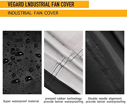Industrial 42" Direct-Drive Drum Fan Cover, Outdoor Fan, Waterproof&Dustproof - Image 4