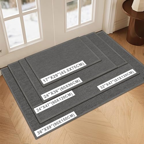 LEKEEPGO Large Door Mat 32"x47", Non Slip Washable Indoor Door Mat - Image 2