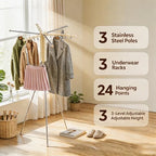 Foldable Tripod Clothes Drying Rack - Image 2