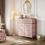 WLIVE Tall Dresser for Bedroom, 9 Drawer Chest of Drawers - Image 4