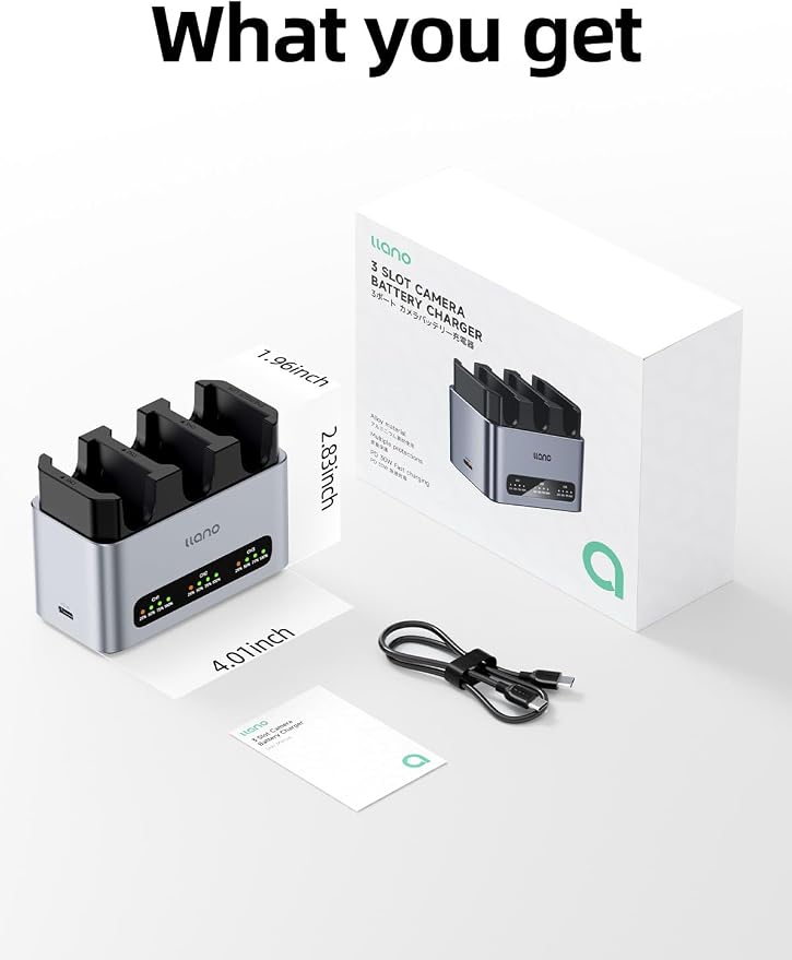 llano 30W NP-FZ100 Battery Charger: Fast Three Slot - Image 7