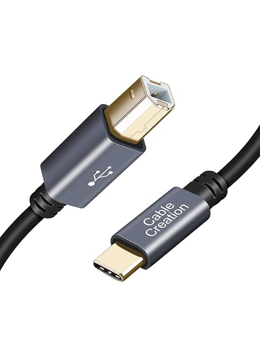 CableCreation USB B to USB C Printer Cable 3.3FT, USB-C to USB B Printer Cord by CableCreation