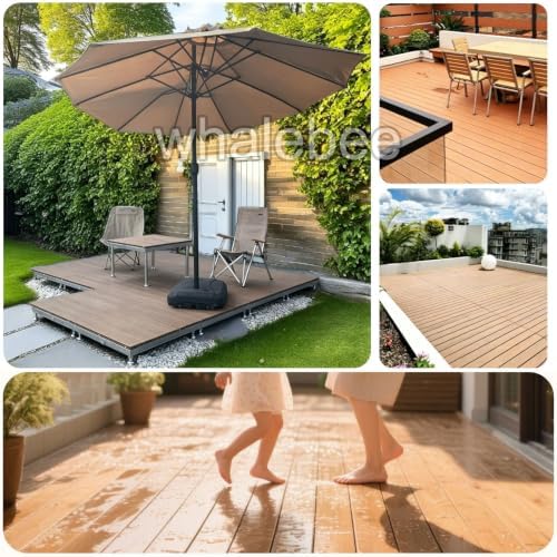 Heavy-duty Patio Decking 84×84cm WPC Deck Tiles Outdoor - Image 7