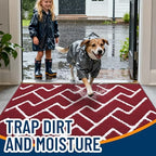 OLANLY Front Door Mat 36x24, Low-Profile Easy Clean Doormat - Image 2