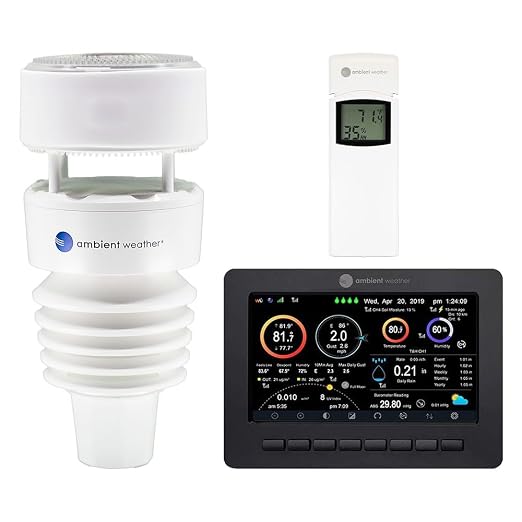 Ambient Weather WS-4000 Solar Powered UltraSonic Wi-Fi Weather Station by AmbientWeather