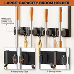 Olakee Broom Holder Wall Mount - Image 3