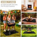 Under Grill Mat for Outdoor Grill, 24 x 42inch Double-Sided Fireproof Grill Pad - Image 3
