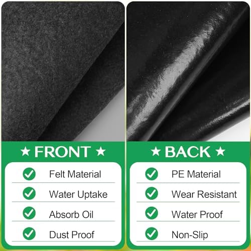 ToLanbbt Outdoor Storage Shed Floor Mat, 3 x 3 FT Waterproof Carport Mat - Image 4