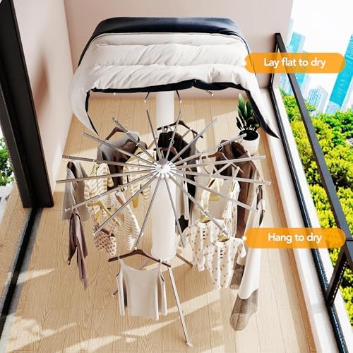LIENAHU Clothes Drying Rack, Drying Rack Clothing, Laundry Drying Rack - Image 5
