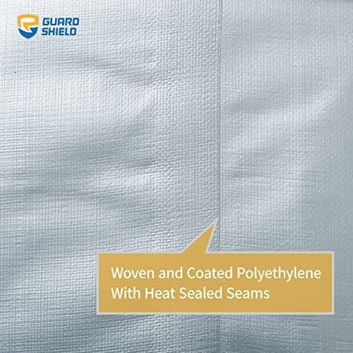 GUARD SHIELD Heavy Duty Tarp 12x20 Feet Silver Multi Purpose Thick Waterproof - Image 5