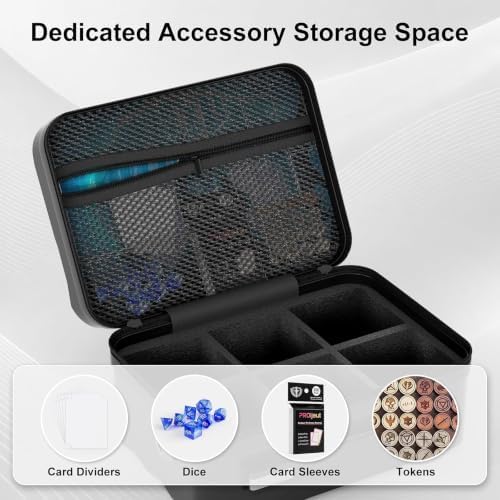 Proijeut Card Deck Box with Portable Case, 6 Pack Clear Commander Deck Box with - Image 7