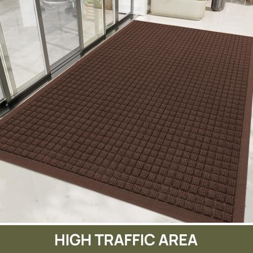 Front Door Mat Outside Entrance, Sturdy Indoor Outdoor Doormat 60x48 - Image 2