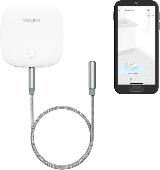 YoLink Water Leak Sensor 2, 1/4 Mile World's Longest Range Smart Home Water by YoLink