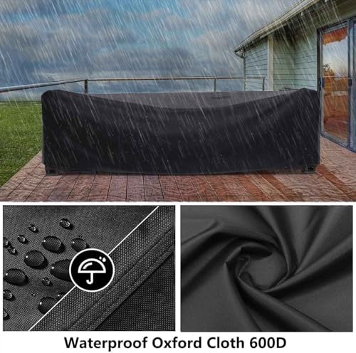 Patio Furniture Covers 80" L x 44" W x 32" H Outdoor Table Covers Waterproof - Image 4
